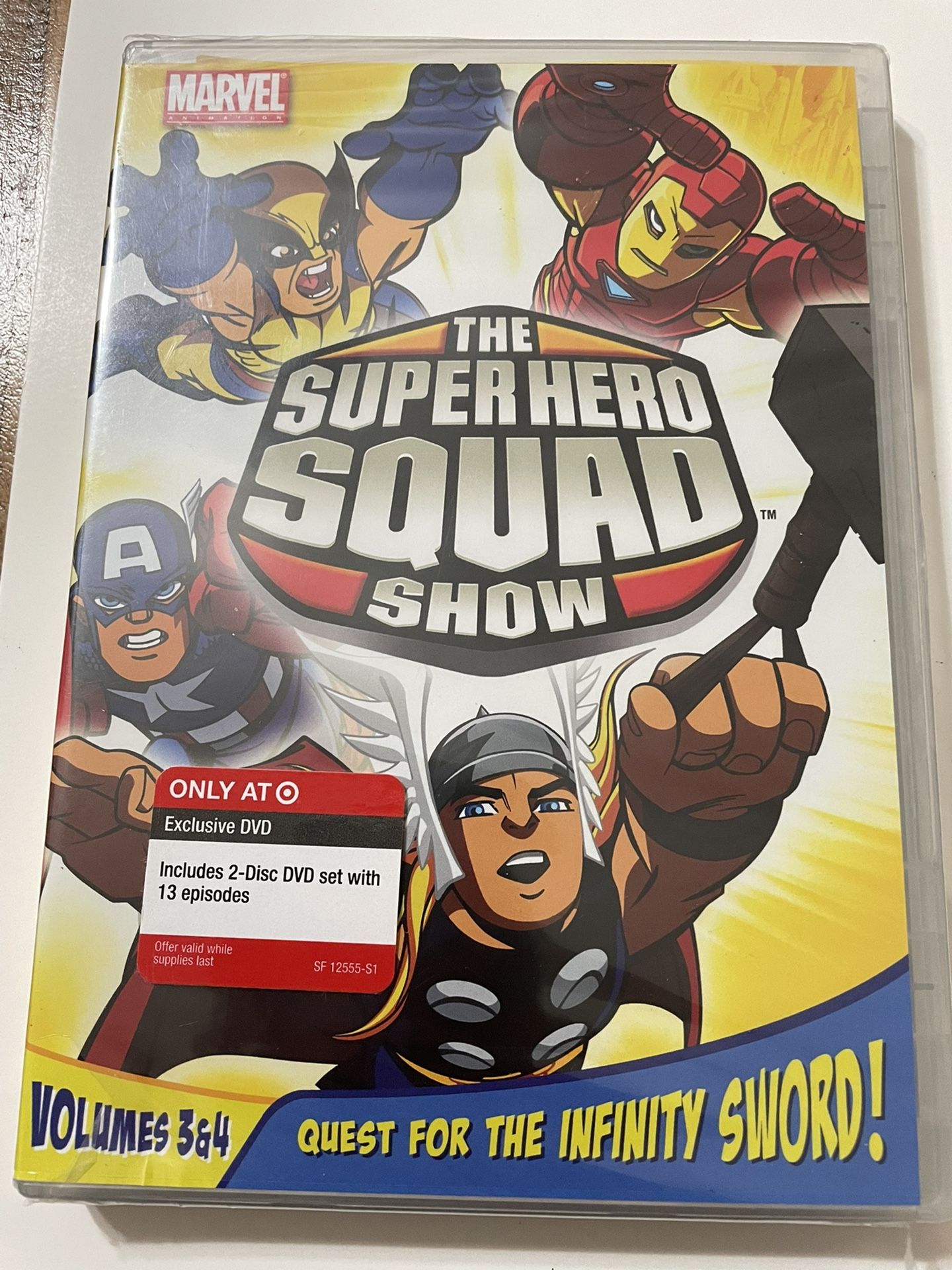 New & Sealed Marvel Animations The Super Squad Show. DVD Volume 3 & 4. Target Exclusive
