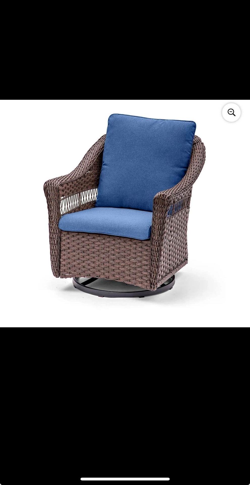 Yeahumalia Rattan Rockers Outdoor Patio Swivel Glider Chair