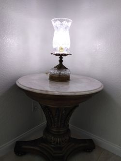 Antique crystal lamp