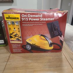 The Wagner 915e Power Steamer is a multipurpose, chemical-free steam cleaner