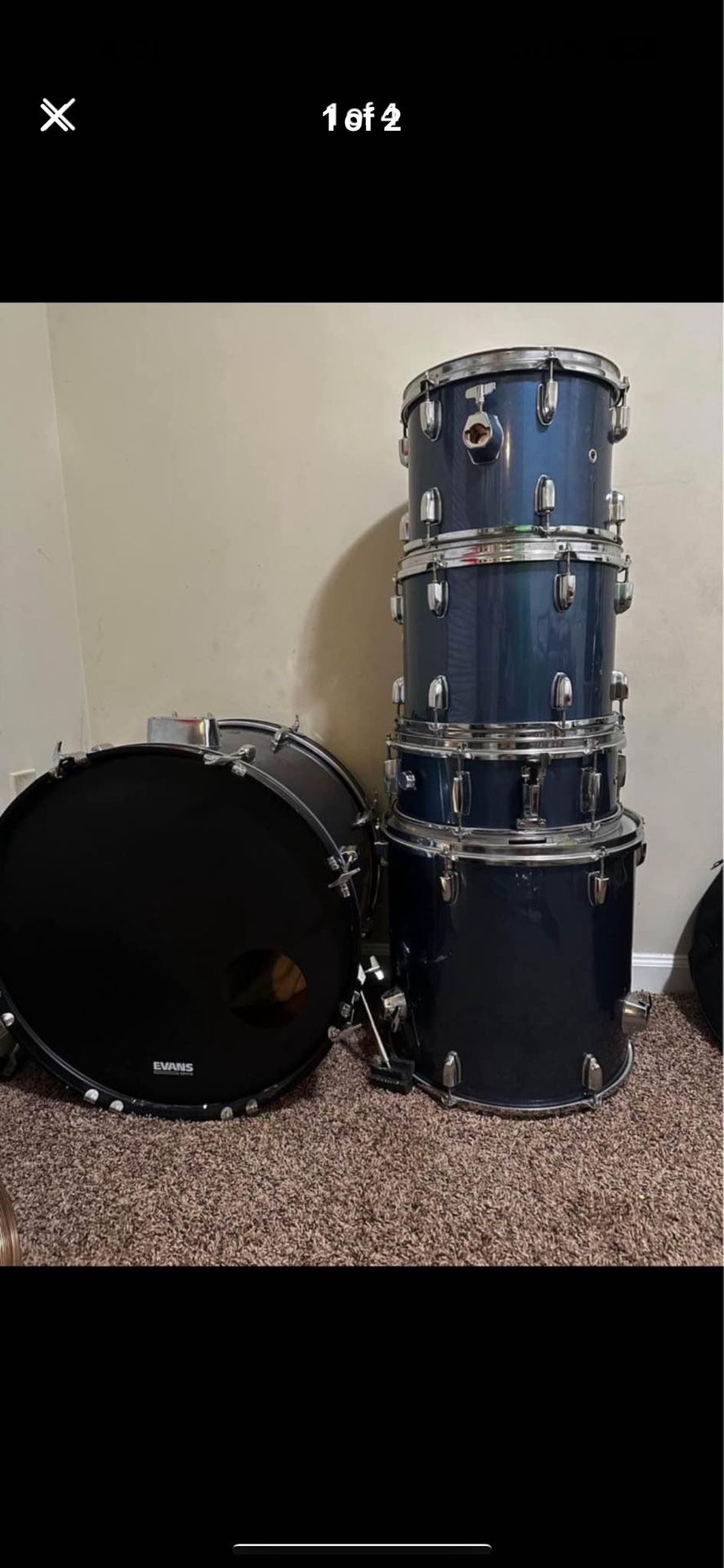 5 Piece Drum Set