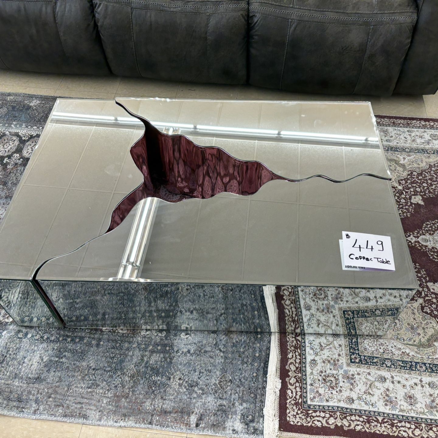 3 Piece Designer Mirror Coffee Table