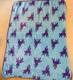 Fortnite Loot Llama Throw Blanket -Gaming Bedding for Kids 40x50