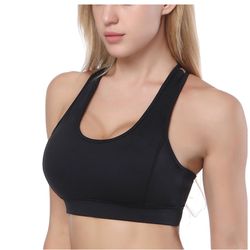 Sports Bra, High Impact Beauty Back Removable Pad Workout Full Figure Wirefree Running Yoga Bra