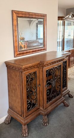 Antique Bar and Mirror