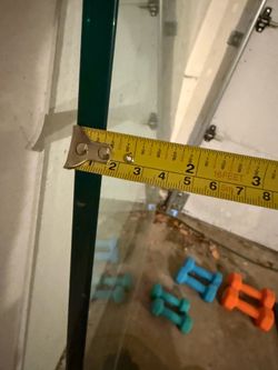 1/2” THICK glass top