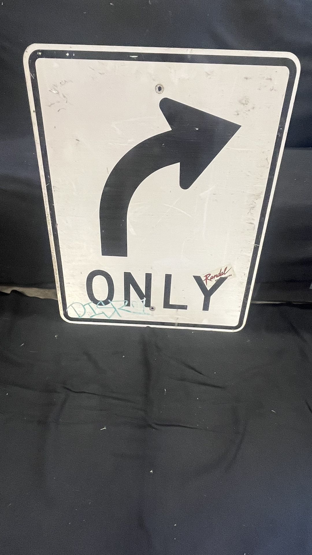 Right Turn Only Street Sign – 24”x30”