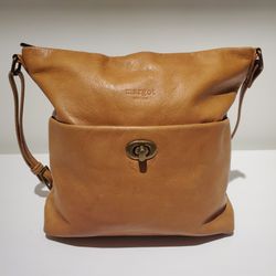 Margot New York Leather Turnlock Crossbody Shoulder Bag - Excellent Condition