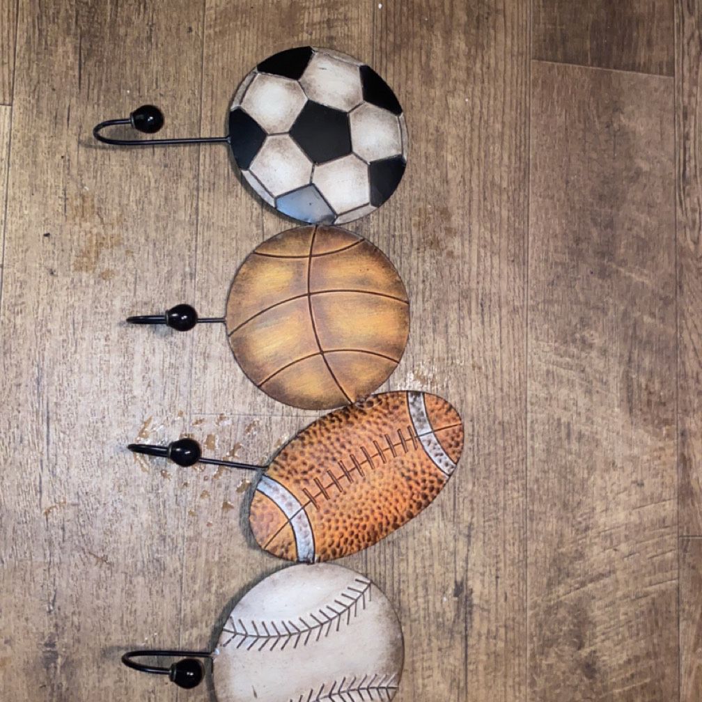 Metal Sports Balls Wall Art Decor for Sale in Exeter, CA - OfferUp