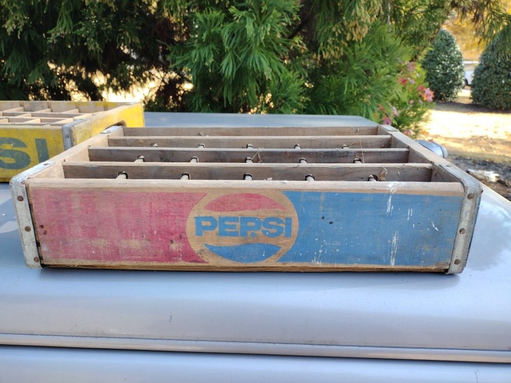Vintage Wooden Pepsi Crate