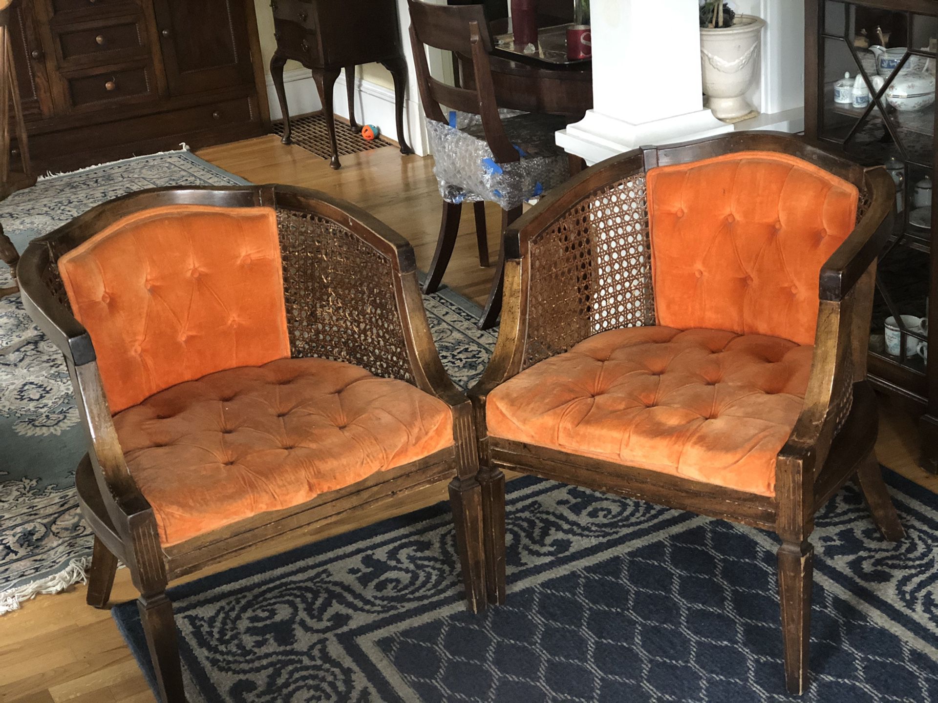 Vintage Club Chairs (sold as a pair)