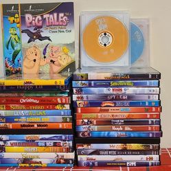 33 Dvds Movies for Sale. Entertainment Galore for Your Little Ones! 