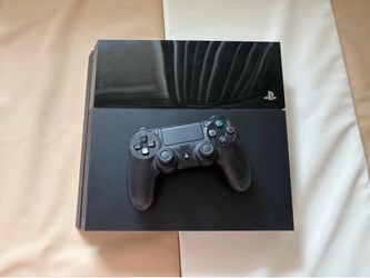PS4 with controller