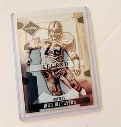 JOHN MATUSZAK / RAIDERS — Leaf Limited “Legend” Football Card (Numbered)