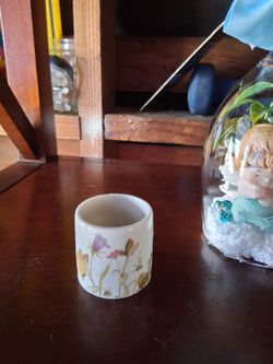 Handmade Candle Holder Crystal Jewlery Container Butterfly Decor