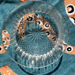 Arcoroc France 9 inch Vintage Crystal Bowl