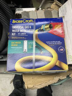 BrassCraft PSC1095XL Gas Water Heater Installation Kit 18" L X 1/2" O.D $25