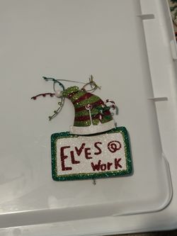 Elves At Work Christmas Ornament