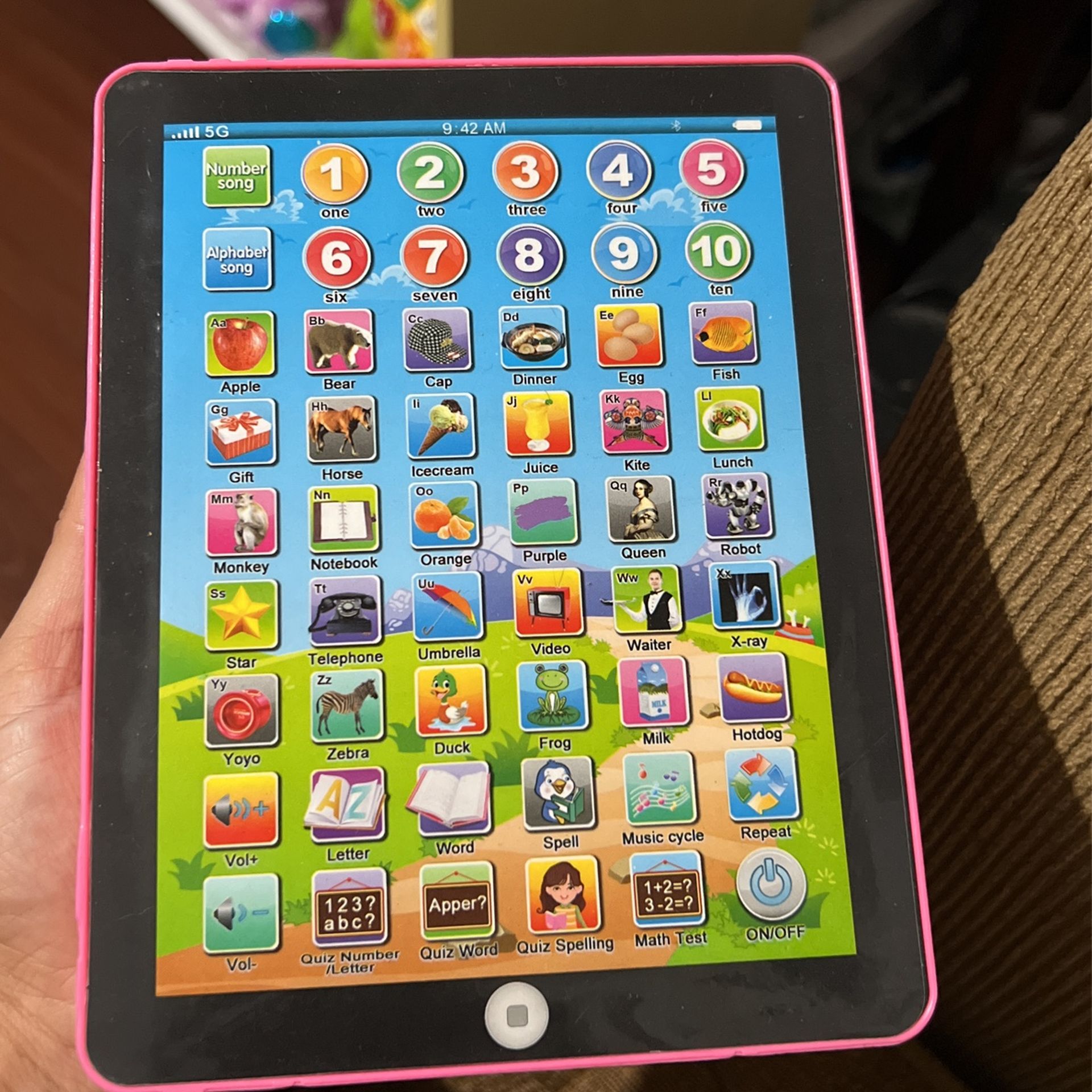 Pink Learning Tablet