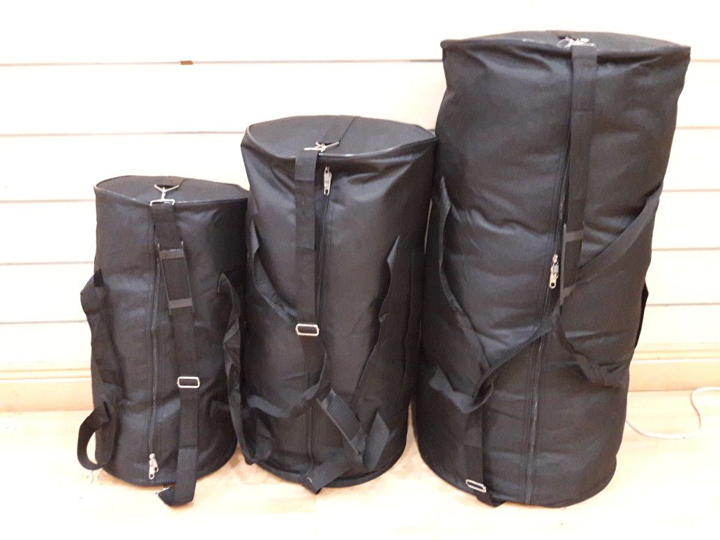 Round duffle bags, prices vary depending on size