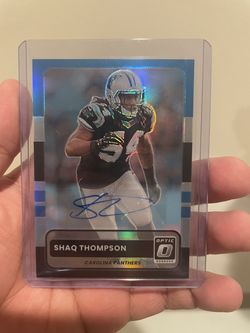 2025 Panini Donruss Optic Shaq Thompson Auto #24 Carolina Panthers
