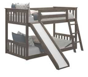 Max & Lily Twin Over Twin Bunk Bed with Slide – Excellent Condition
