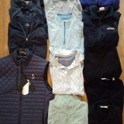 Golf Shirts Vests. Polos. Some New. 