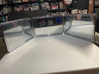Self-Cut System 3-Way Tri-Fold Mirror for Self Hair Cutting & Grooming (Travel Version)