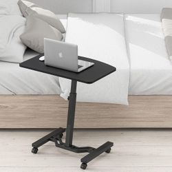 Mobile Laptop Rolling Cart – Height Adjustable (28”–33”), Great Condition, Compact & Portable