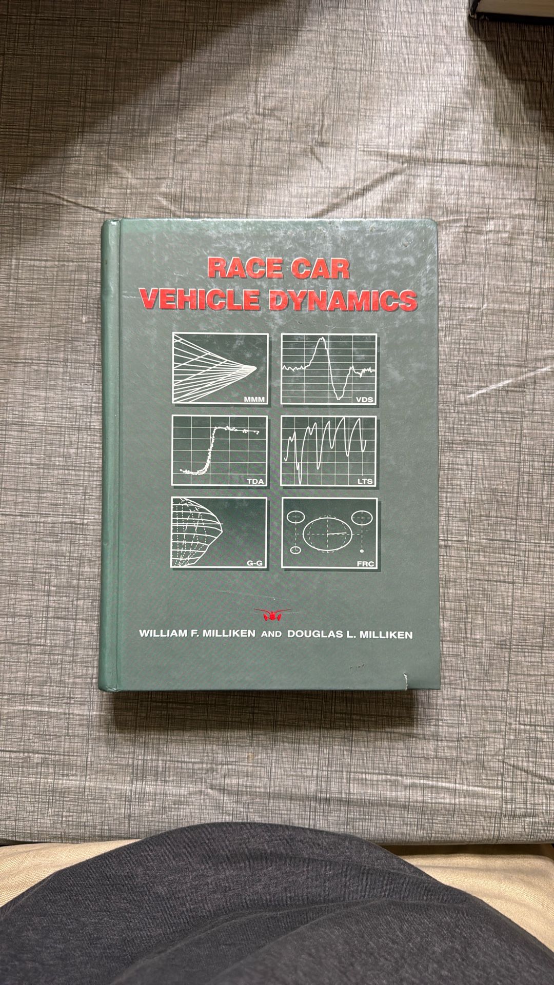 Hardback; 1995 Race Car Vehicle Dynamics Textbook W/ Workbook 