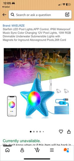 Starfish LED Lights For Pool