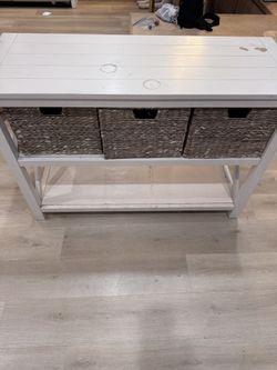 Console Table With Baskets