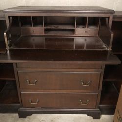 Vintage Wood Buffet Table 