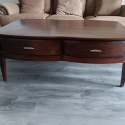 Coffee table with 2 drawers