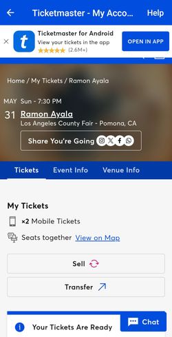 Concert tickets