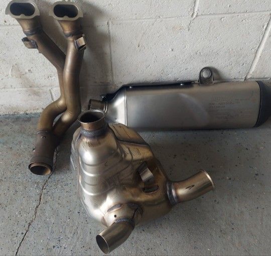 Ducati Desert X Big Tank Slip on Exhaust Muffler Decat
