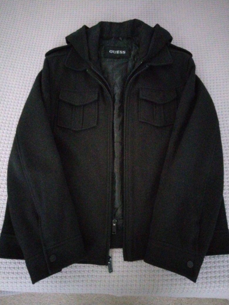 Men's Guess Peacoat Jacket 
