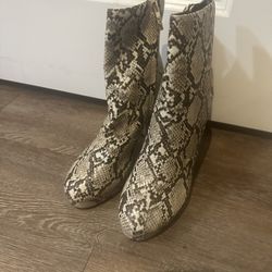 Aldo Snakeskin Boots