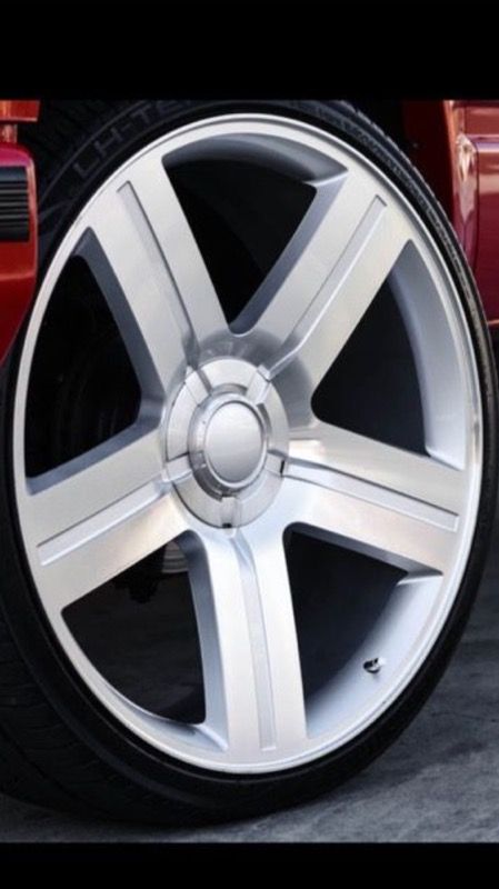 New 26" Chevy Silverado Texas edition rims rep. with tires for sales