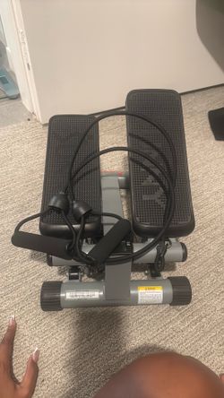 Sunny Health & Fitness SMART Mini Stepper with Exercise Bands