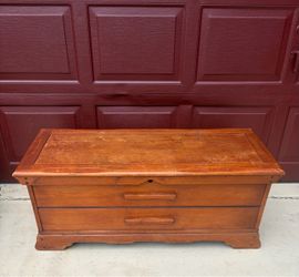 Vintage Wooden Cedar Chest
