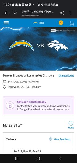 Chargers V Broncos