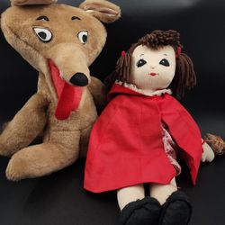 Vintage Little Red Riding Hood & The Big Bad Wolf