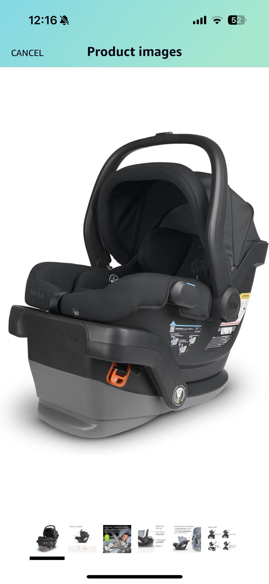 Uppababy infant car seat + 2 Bases 