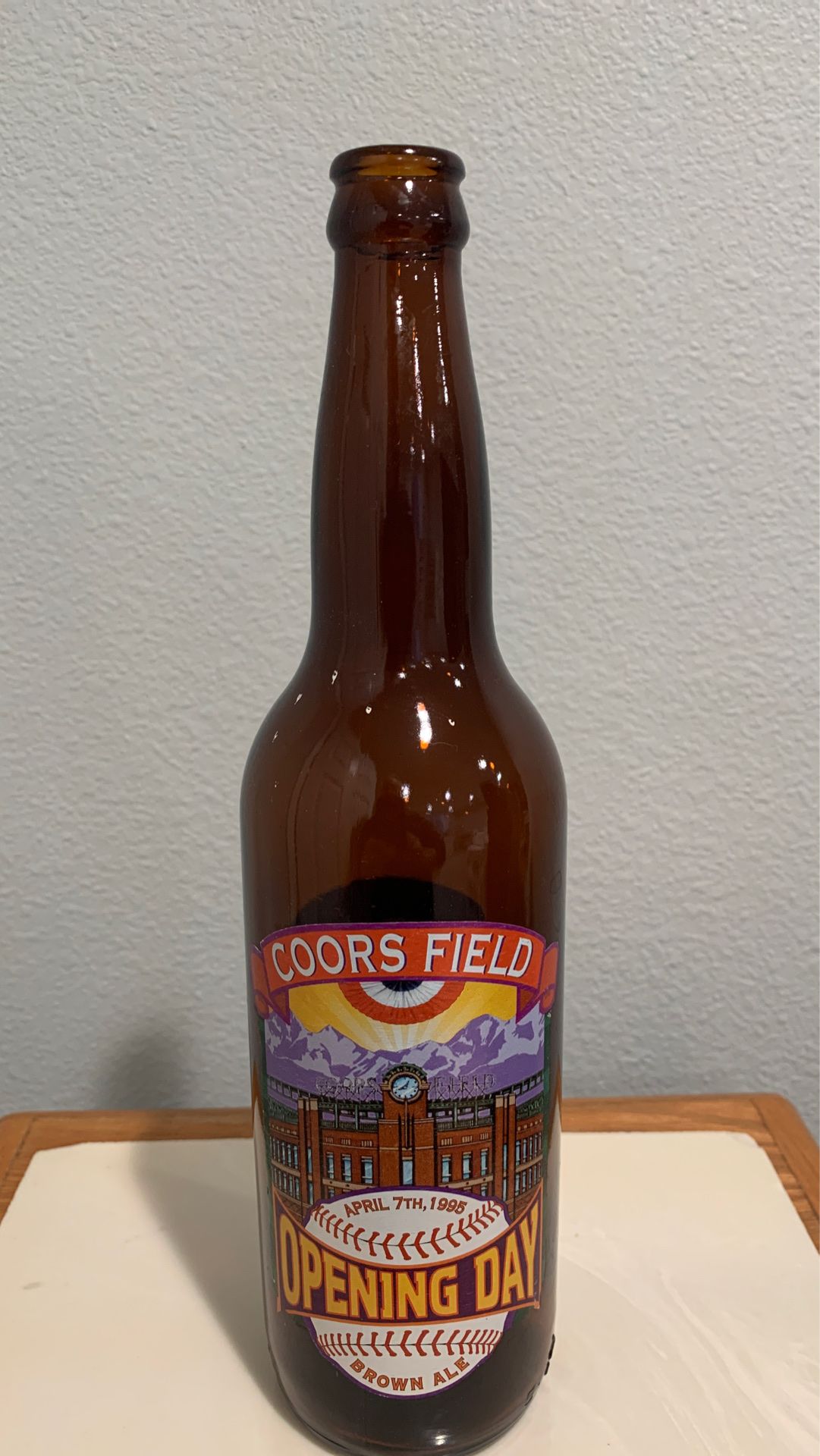 COORS FIELD OPENING DAY BOTTLE—APRIL 7, 1995