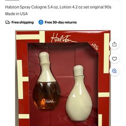 Halston Cologne And Body Cream