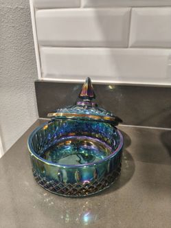 Vintage lidded candy bowl