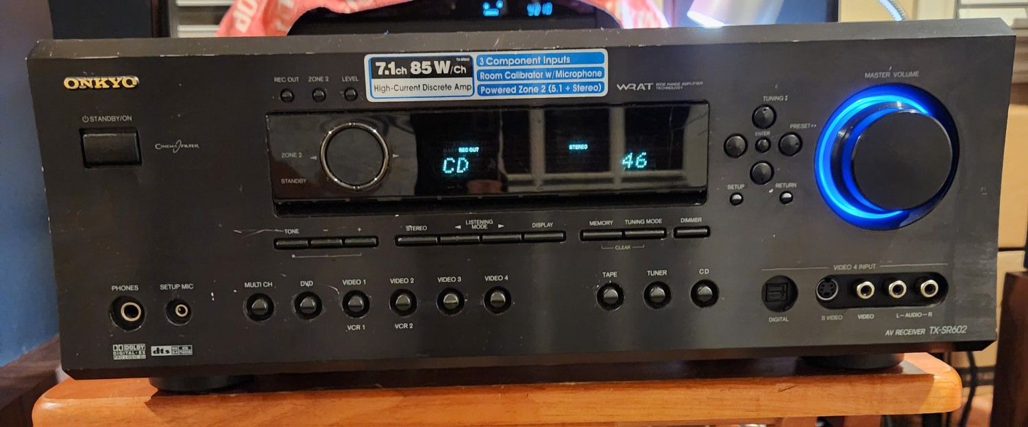 Onkyo TX-SR602
7.1 Receiver