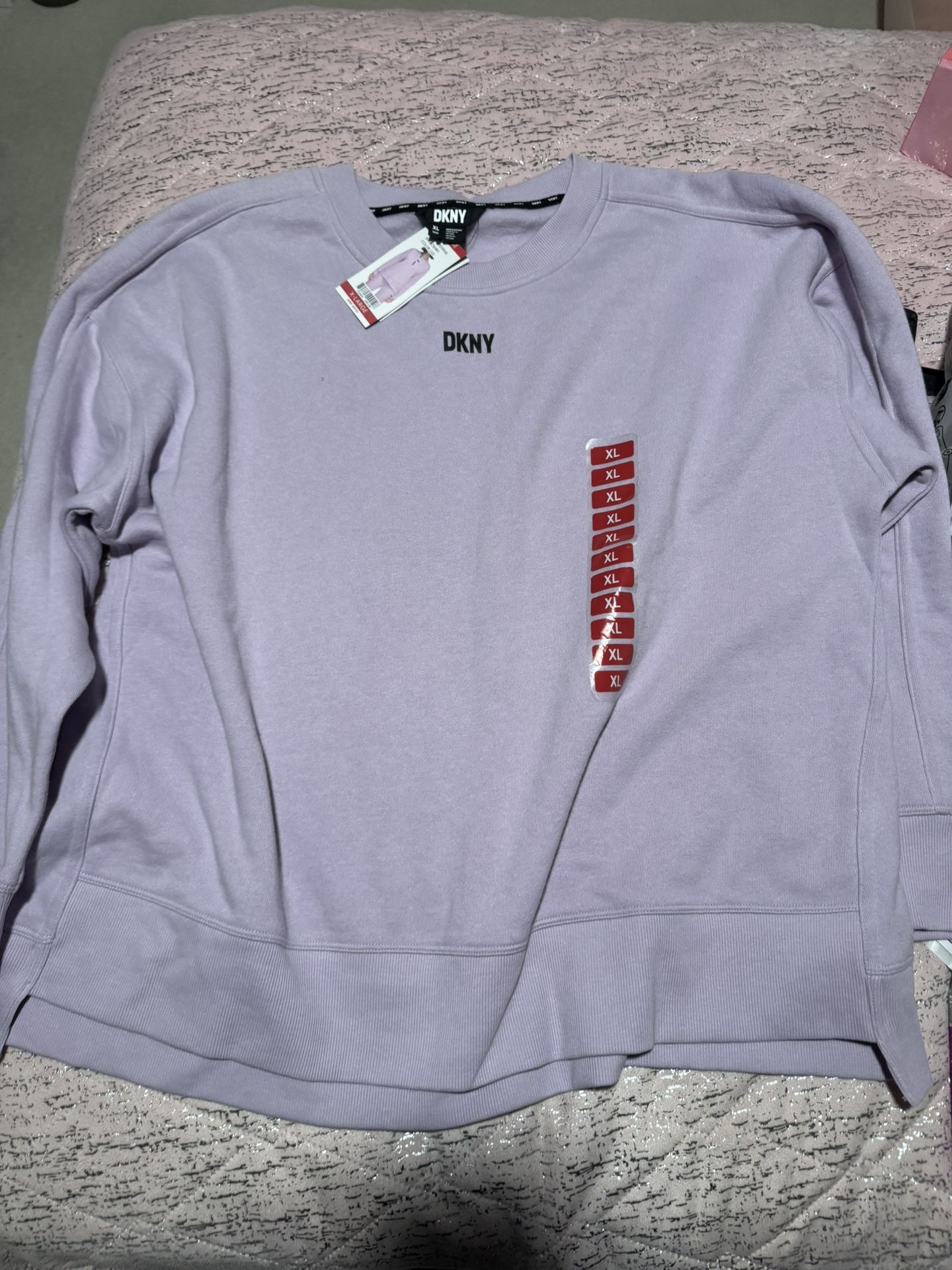 Nwt Womens Light Purple Xl Dkny Sweatshirt