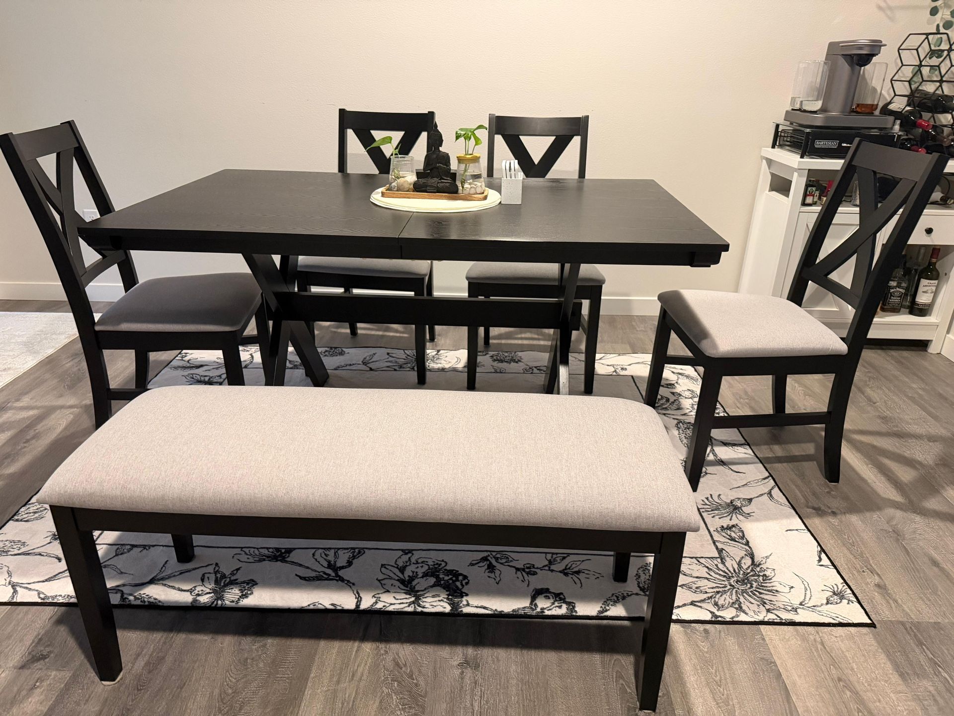 Dinning Table With Chairs And Bench